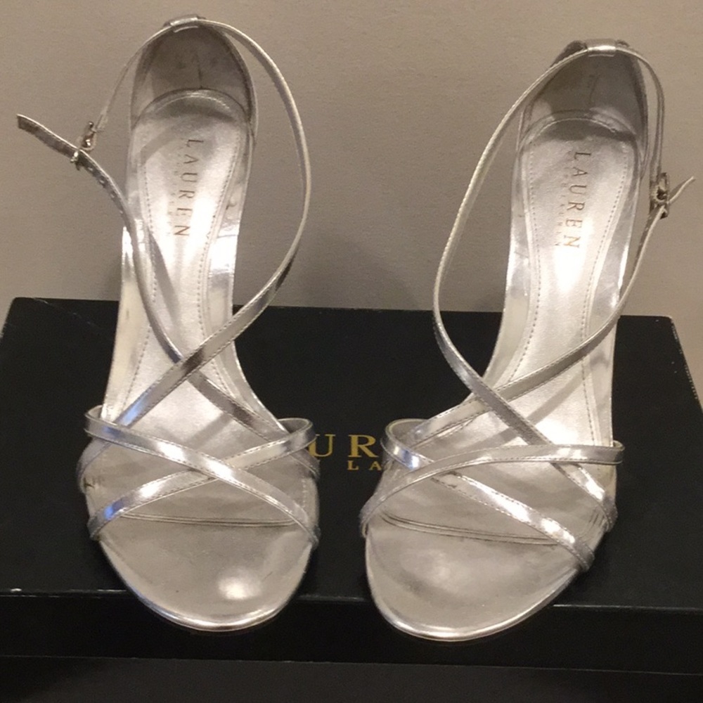 Ralph Lauren Silver Pumps
